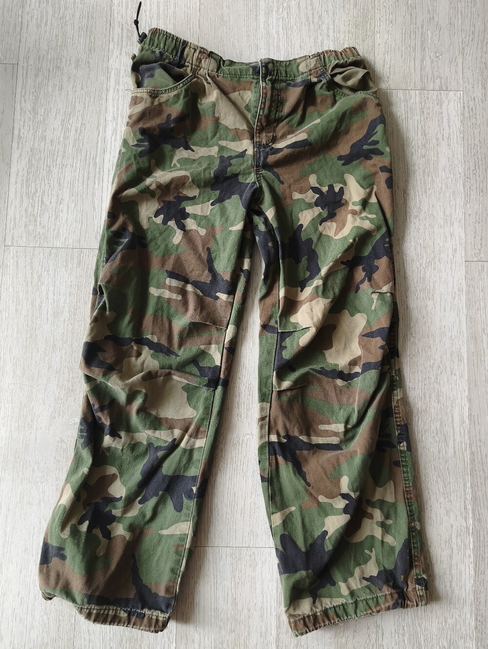 Women's Bershka Camo Pants - Green Woodland
